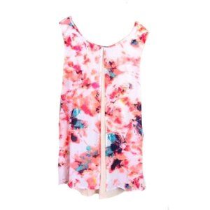 Ava & Viv Floral Layered Split Back Summer Tank